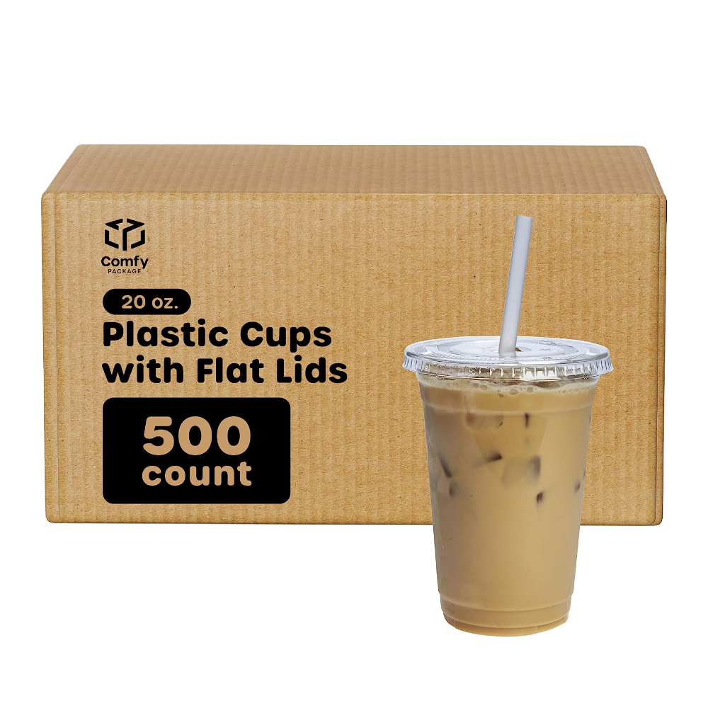 20 oz Clear Plastic PET COLD Cups - Case 500 Cups
