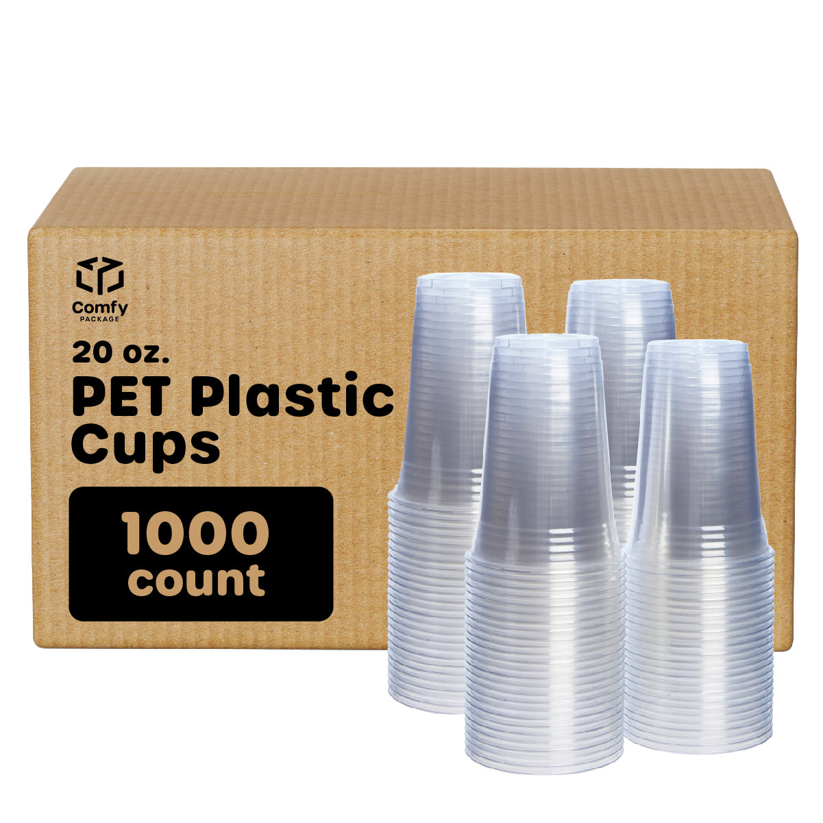 PET Cold Cups, 20 oz., 1000 Cups – EXQUIS Supply & Co.