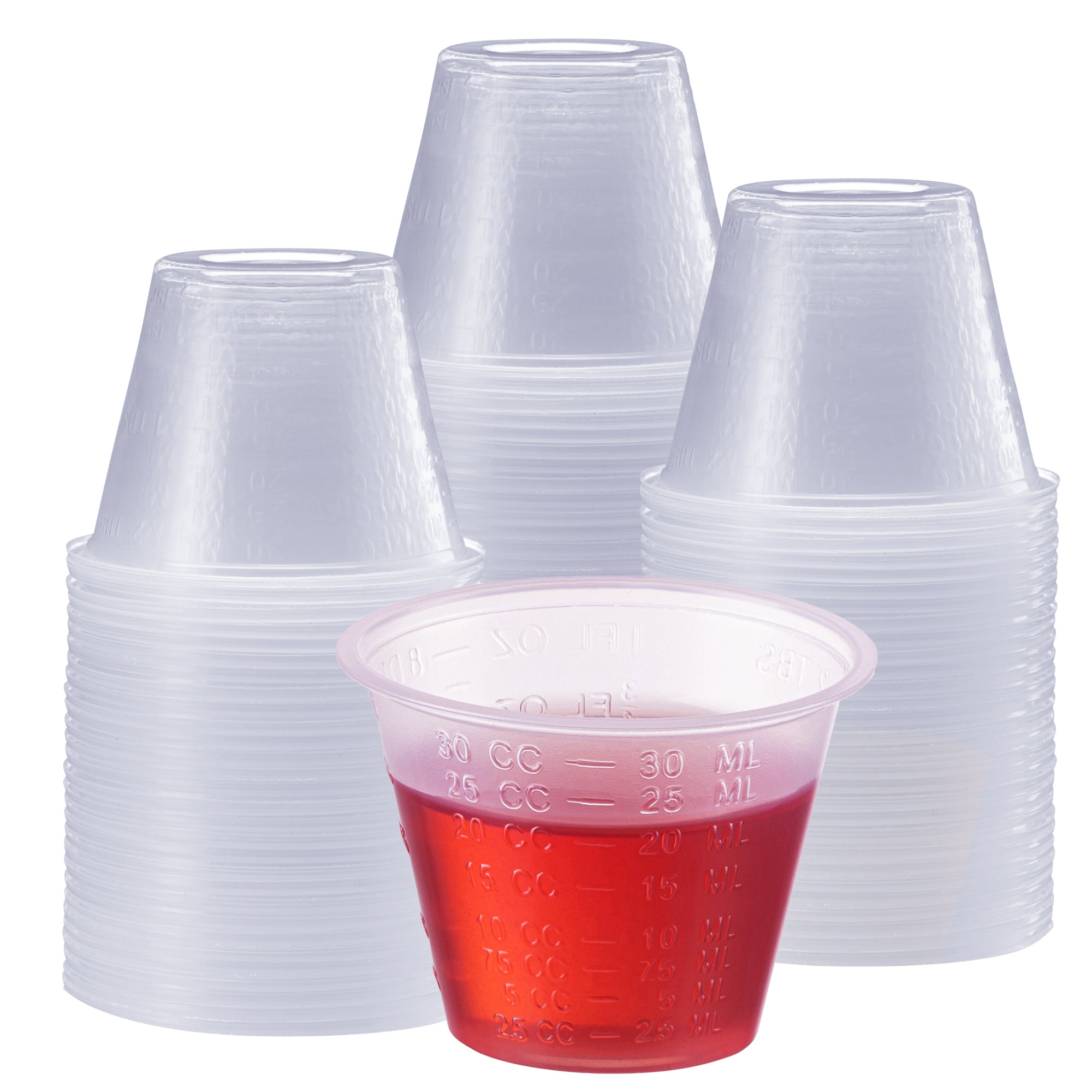  Comfy Package [100 Pack - 16 oz.] Clear PET Plastic Cups :  Health & Household