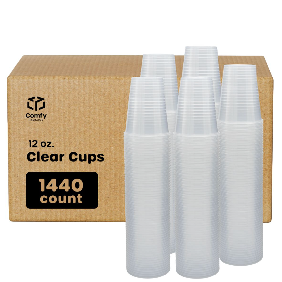  Comfy Package [100 Count] 12 oz. All Purpose Everyday  Disposable Floral Design Paper Drinking Cups… : Health & Household