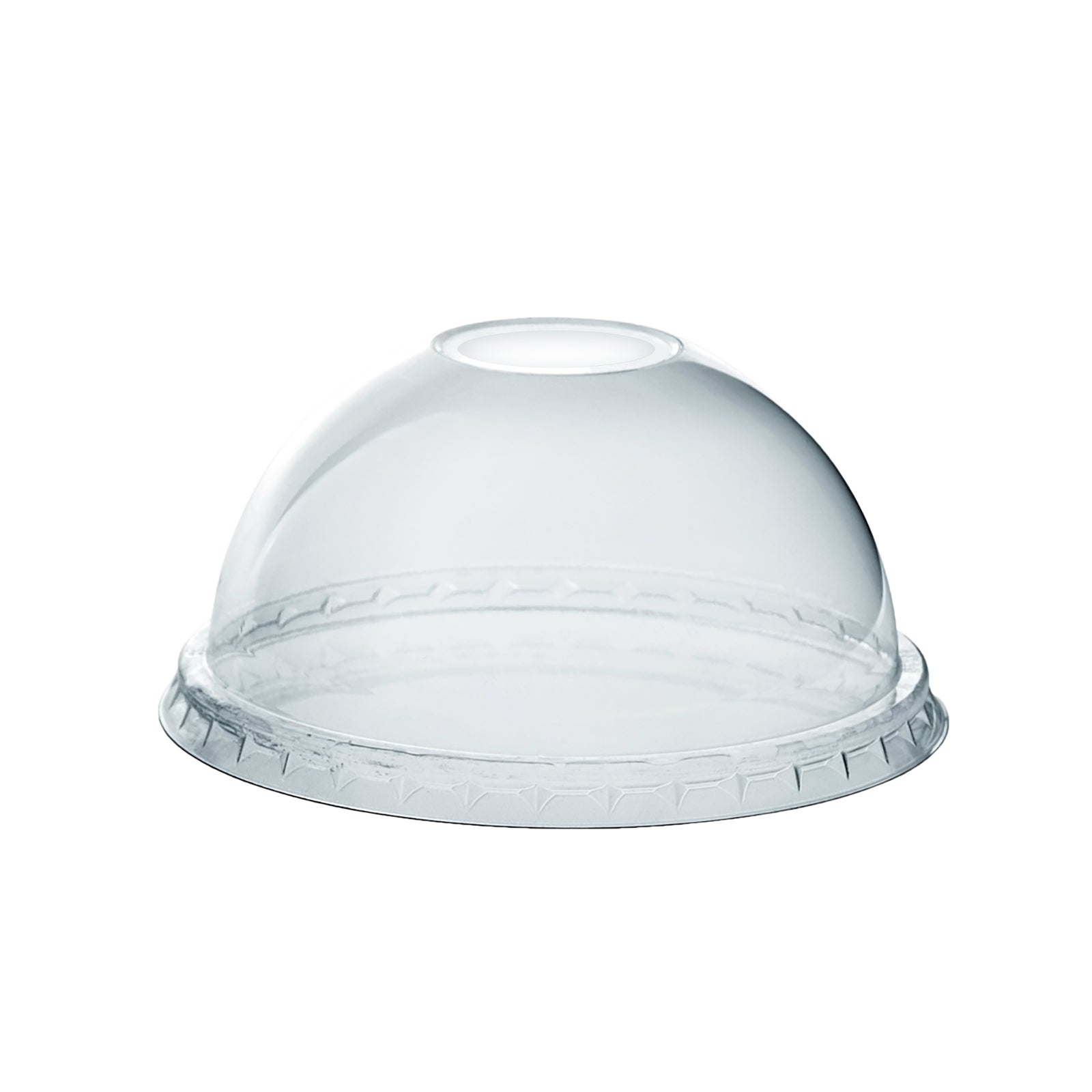 Amhil ASP626 Clear 16/20/24 oz. Plastic Sip Thru Dome Lid 10/100 CS