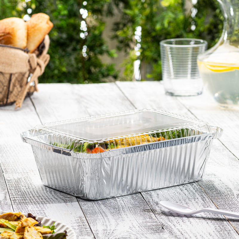 9x13 Half Size Aluminum Foil Pan Disposable Baking Pans, Square Aluminum Baking  Pans, Aluminum Foil Pans Are Ideal for Cooking, Heating, Storing, and  Preparing Food 
