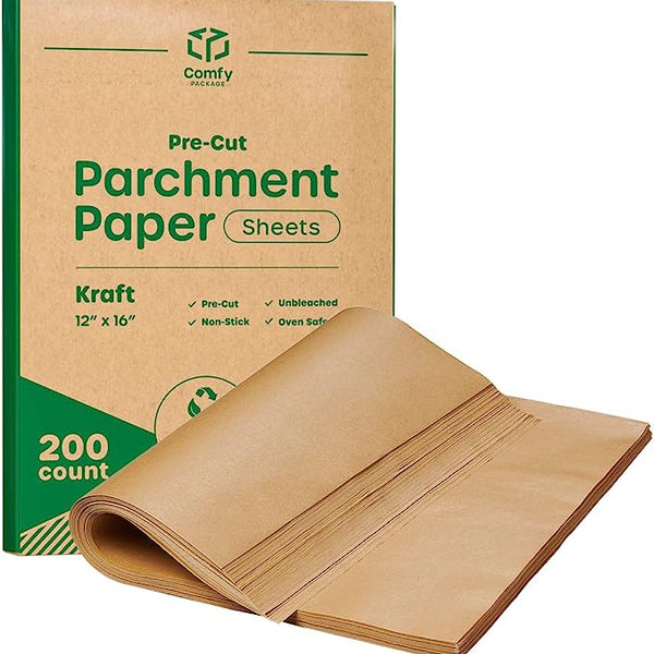 Beyond Gourmet Non-Stick Pre-Cut Parchment Paper Sheets, 12 x 16