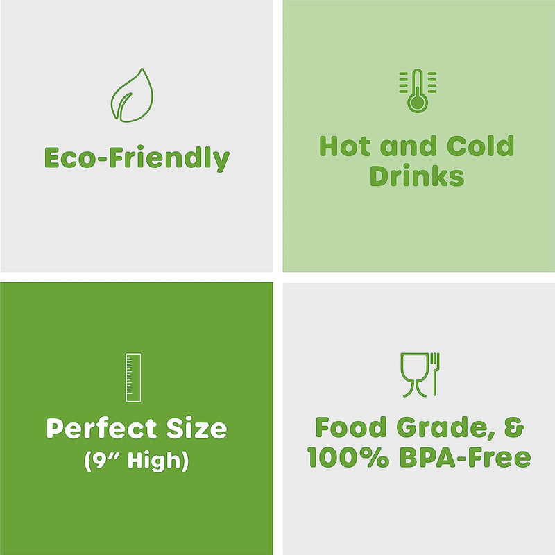 Oxo-Biodegradable Disposable Drinking Jumbo EcoStraws, Compostable