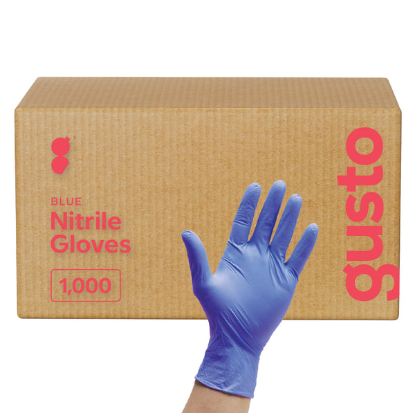 [Case of 1000] Powder-Free Disposable Nitrile Gloves - Large