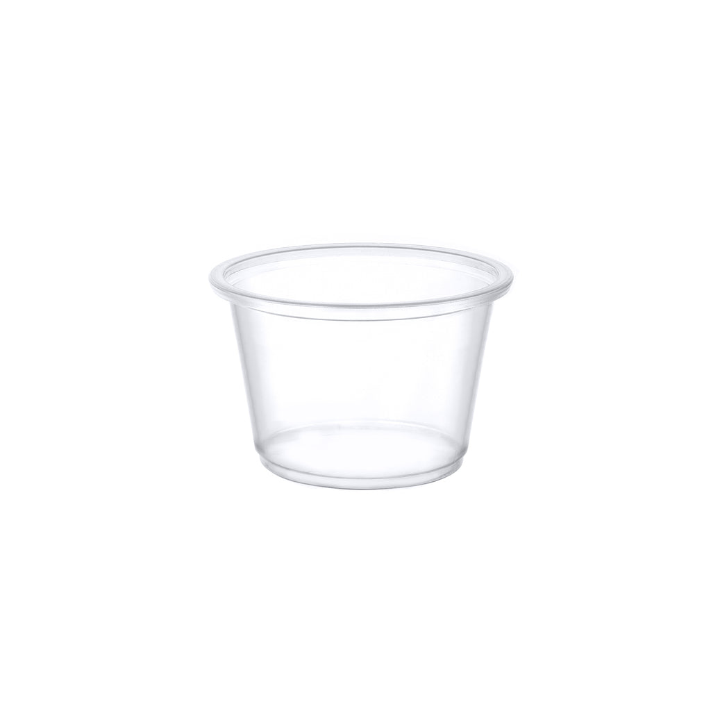 Comfy Package 1 Oz Sample Cups Small Plastic Containers with Lids, 50-Pack