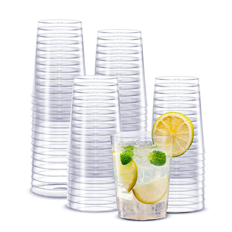 4 oz. Cocktail Party Disposable Plastic Martini Glasses - 4 Ct.