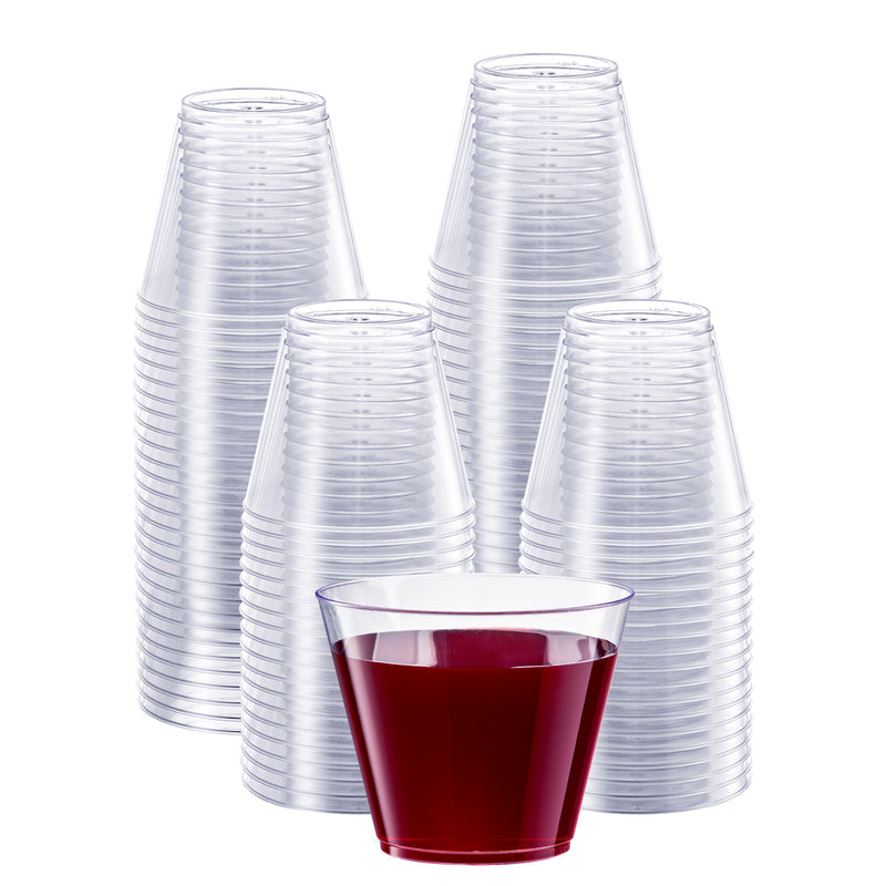  Clear Plastic Cups - Pack of 200 Bulk, 3 oz Disposable