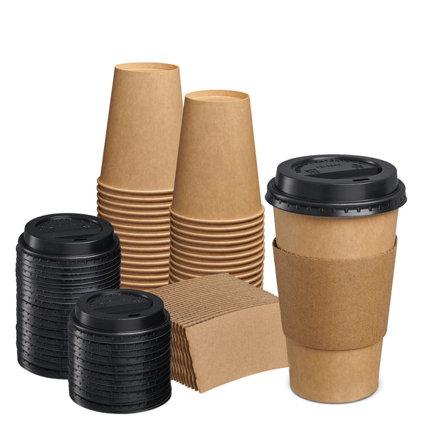  Comfy Package [100 Sets - 12 oz. Disposable Coffee