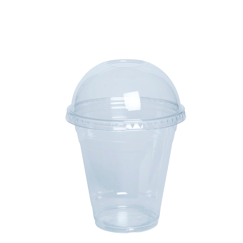 50] Plastic Cups with Lids 10 oz  Iced Coffee Go Cups and Lids