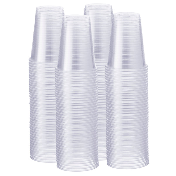 Comfy Package, Clear Disposable Plastic Cups - Cold Party Drinking Cups  [500 Pack - 9 oz.]